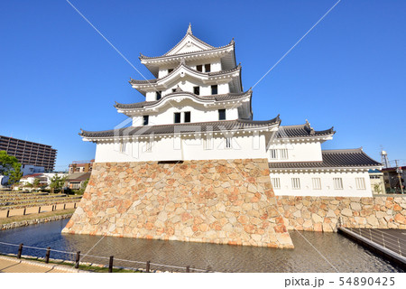尼崎城　145年ぶりに再建　平成最後の開城　尼崎城址公園　兵庫県尼崎市 54890425