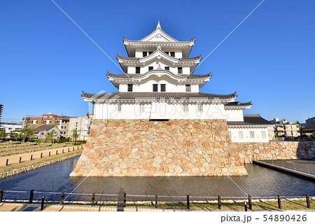 尼崎城 145年ぶりに再建 平成最後の開城 尼崎城址公園 兵庫県尼崎市 尼崎城 145年ぶりに再建 平成最後の開城 尼崎城址公園 兵庫県尼崎市 54890426