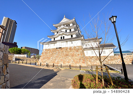 尼崎城　145年ぶりに再建　平成最後の開城　尼崎城址公園　兵庫県尼崎市 54890428