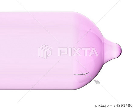 broken condom with sperm 54891480