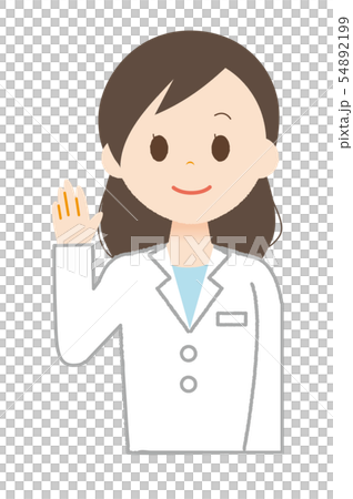 一個穿白大褂的女人來指導 一個穿白大褂的女人來指導 54892199