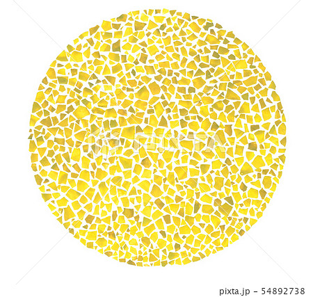 満月 月 丸くて黄色い模様のイラスト素材