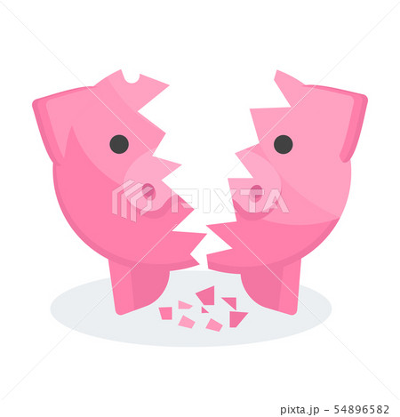 Broken Pig Money Box. Payment of debt, costs and bankruptcy. Broken Pig Money Box. Payment of debt, costs and bankruptcy. 54896582