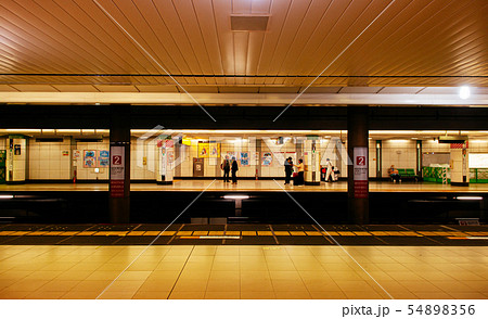 Narita Airport Keisei station platform with 54898356