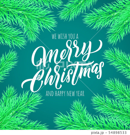 Merry Christmas calligraphy lettering greeting Merry Christmas calligraphy lettering greeting 54898533