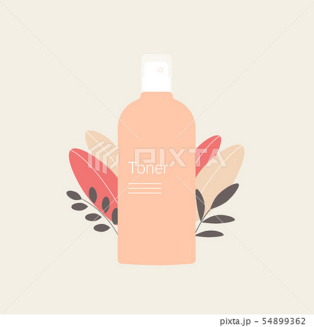 Toner with plant leaves. 54899362