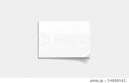 Blank white closed magazine mockup, a5 top view, Blank white closed magazine mockup, a5 top view, 54899542