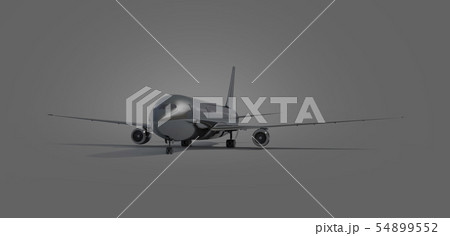 Blank black aeroplane mockup stand, front view 54899552