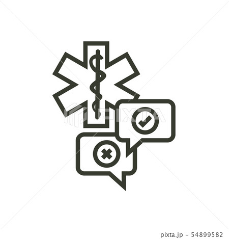 Patient Satisfaction Icon with patient experience Patient Satisfaction Icon with patient experience 54899582