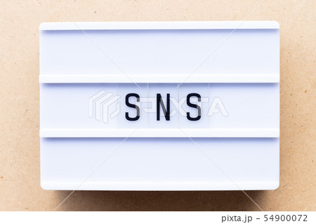 Lightbox with word SNS Lightbox with word SNS 54900072