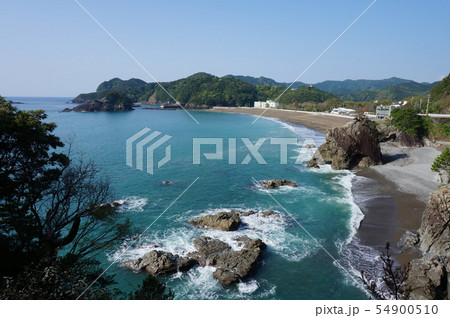 アカウミガメの産卵場所 日和佐の大浜海岸 徳島県海部郡美波町 アカウミガメの産卵場所 日和佐の大浜海岸 徳島県海部郡美波町 54900510