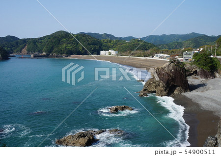 アカウミガメのふるさと 日和佐の大浜海岸 徳島県海部郡美波町 アカウミガメのふるさと 日和佐の大浜海岸 徳島県海部郡美波町 54900511