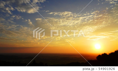 筑波山からの夕日 筑波山からの夕日 54901926