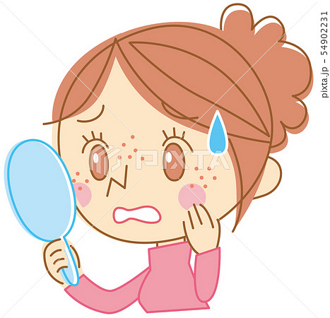 ニキビに悩む女性 54902231