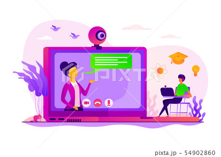 Online tutor concept vector illustration Online tutor concept vector illustration 54902860