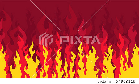 黄色と赤の炎の背景_16:9 黄色と赤の炎の背景_16:9 54903119