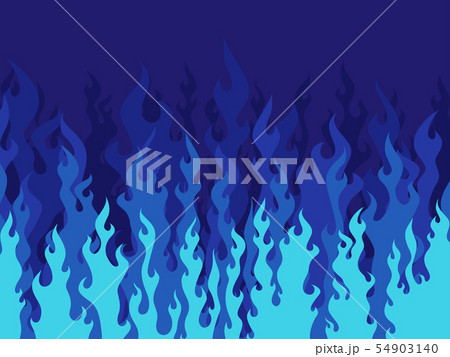 水色と青の炎の背景のイラスト素材
