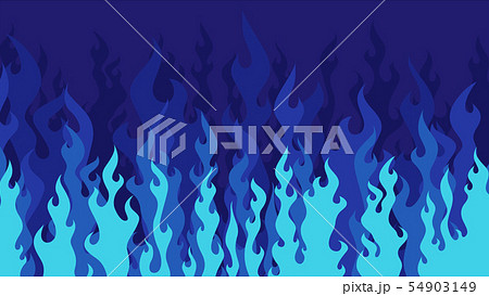 水色と青の炎の背景 16 9のイラスト素材