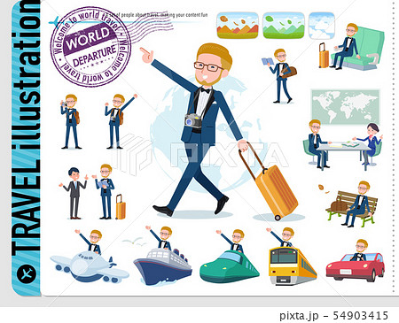 flat type blue tuxedo men_travel flat type blue tuxedo men_travel 54903415