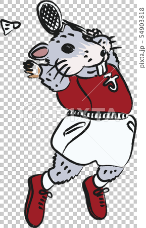 老鼠奧運會羽毛球 54903818