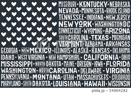 Poster of United States of America flag 54904282