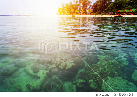 Sunrise over the sea at North Point Beach, Koh 54905753