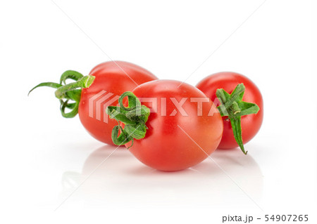 Red cherry tomato isolated on white Red cherry tomato isolated on white 54907265