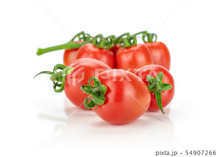 Red cherry tomato isolated on white Red cherry tomato isolated on white 54907266