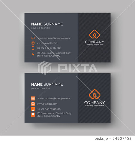 Creative Business Cards Templates. Vector illustra Creative Business Cards Templates. Vector illustra 54907452