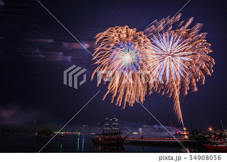 （静岡県）下田黒船祭　海上花火大会 54908056