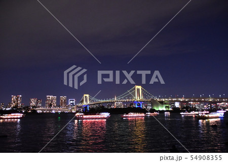 東京 お台場 夜景 屋形船 54908355
