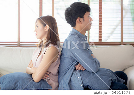 Relationship of young asian couple having problem Relationship of young asian couple having problem 54911572
