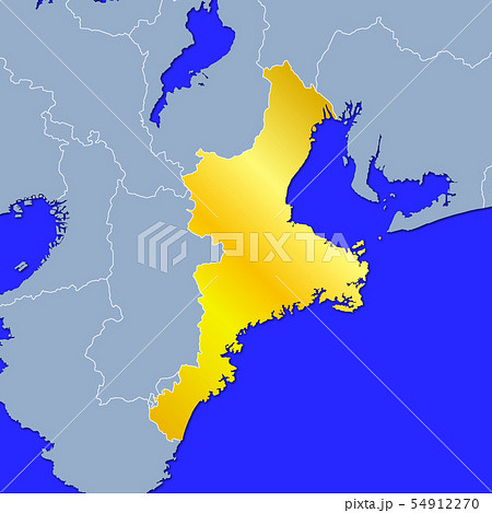 三重県地図のイラスト素材 54912270 Pixta