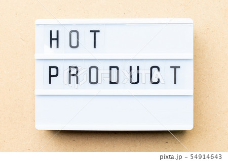White lightbox with word hot product White lightbox with word hot product 54914643