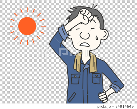 暑い　技術者 54914649