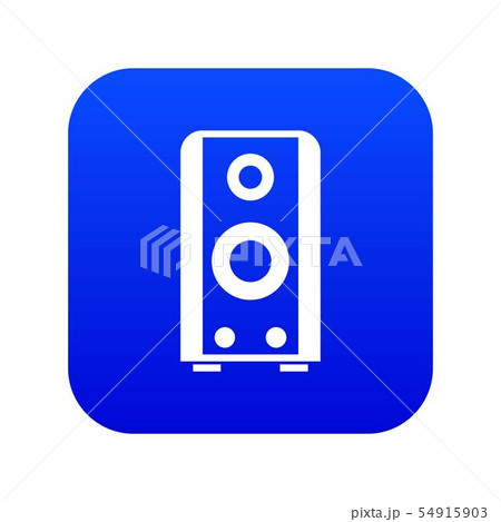 Black sound speaker icon digital blue 54915903