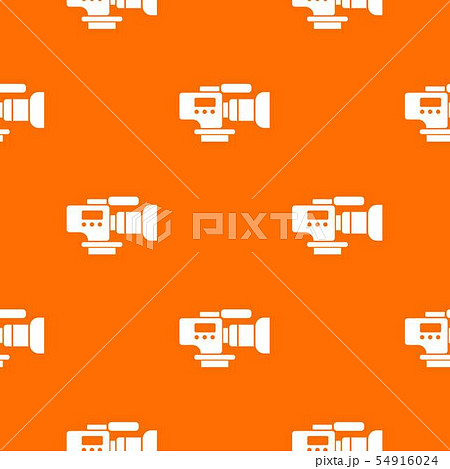 Tv camera pattern vector orange 54916024