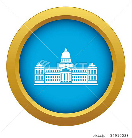 Palace of Congress , Argentina icon blue vector isolated Palace of Congress , Argentina icon blue vector isolated 54916083