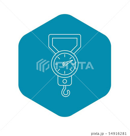 Steelyard icon, outline style Steelyard icon, outline style 54916281