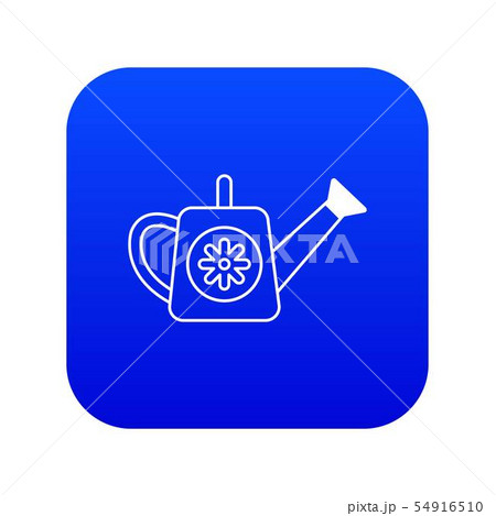 Watering can icon blue vector 54916510