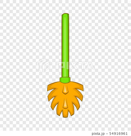 Green toilet brush icon, cartoon style Green toilet brush icon, cartoon style 54916961
