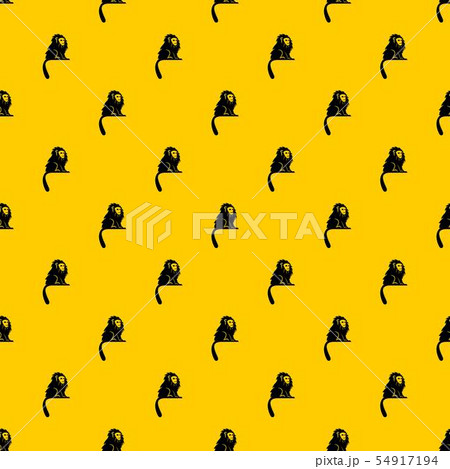 Hairy Monkey Pattern Vectorのイラスト素材