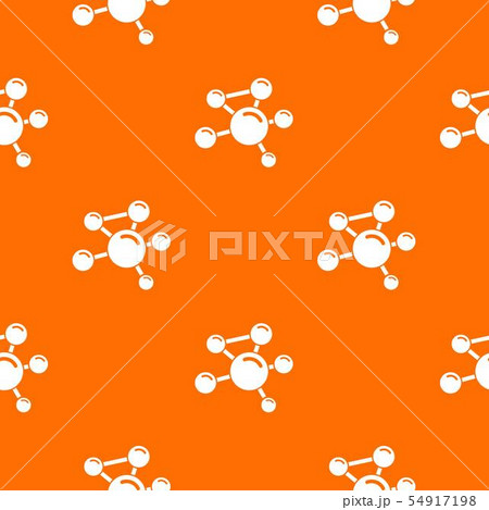 Molecule molecular pattern vector orange Molecule molecular pattern vector orange 54917198