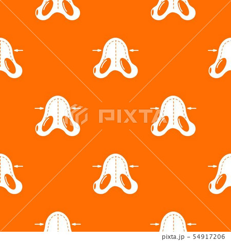 Nose reduction pattern vector orange 54917206