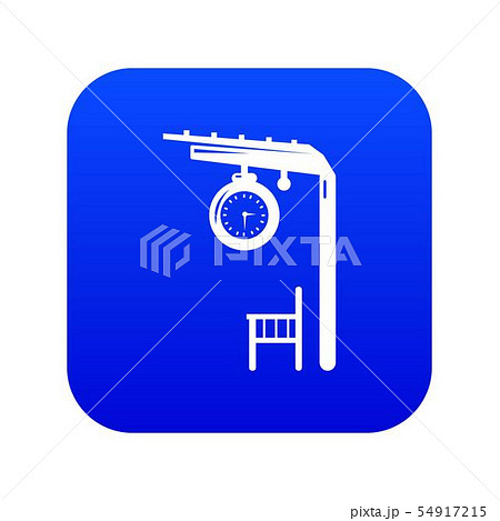 Platform railway icon blue vector Platform railway icon blue vector 54917215
