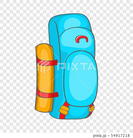 Tourist backpack icon in cartoon style Tourist backpack icon in cartoon style 54917218
