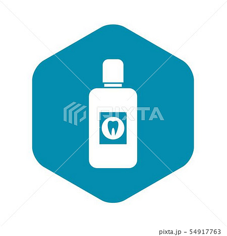 Bottle of mouthwash icon, simple style Bottle of mouthwash icon, simple style 54917763