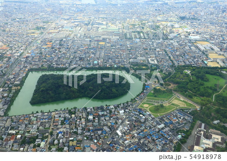 履中天皇陵古墳 空撮 履中天皇陵古墳 空撮 54918978