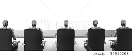 cyborgs sitting in a row 54919208