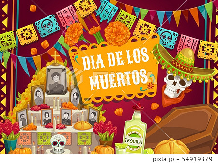 Day of Dead Mexican Dia de los muertos altar photo Day of Dead Mexican Dia de los muertos altar photo 54919379